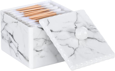 Caja dispensadora hisopos algodón con tapa
