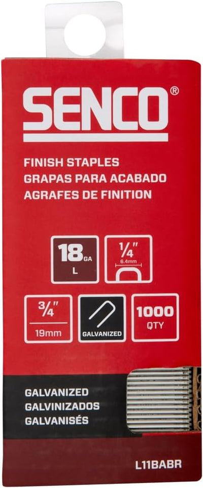 Grapas corona 1/4 pulg 3/4 pulg galvanizadas 1000uds