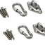Kit ganchos hamaca acero inox 316 para pared/techo