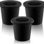 3 Pzas Anillo Mesa Paraguas 2.5" Poste 1.5" Negro