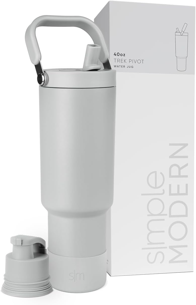 Vaso con pajita abatible 40oz acero inox aislamiento