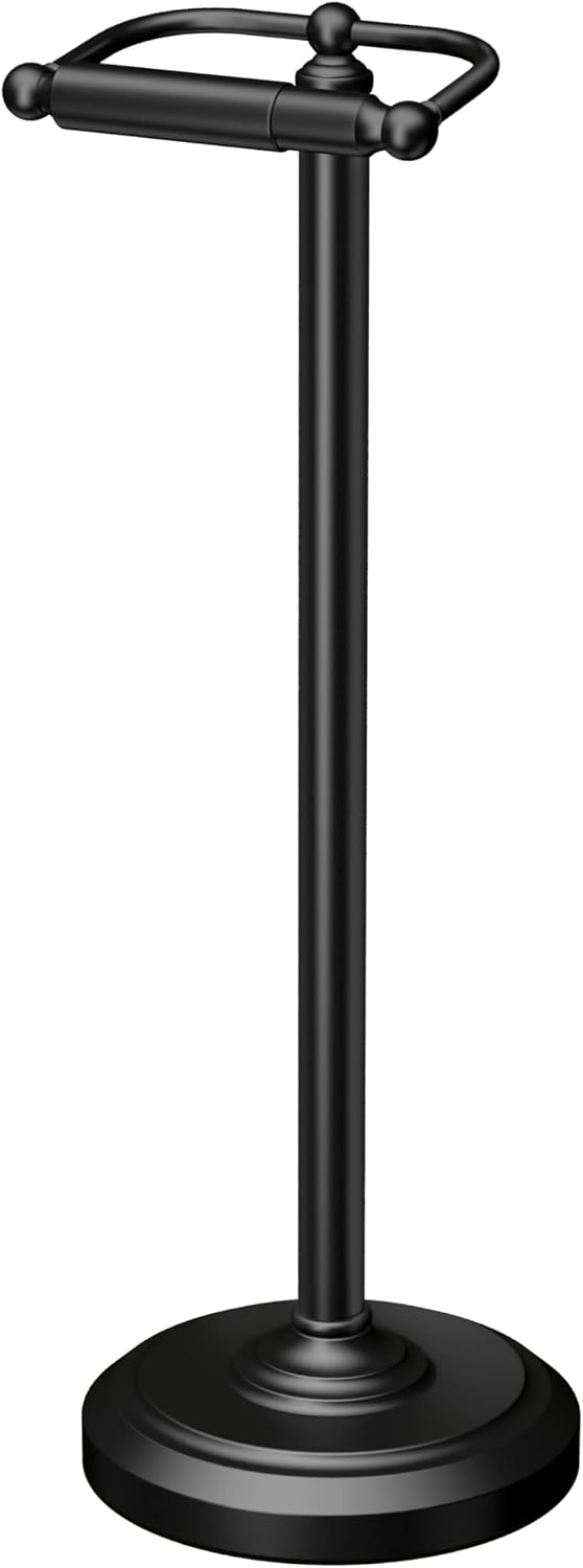 Soporte papel higiénico 22pulg negro mate