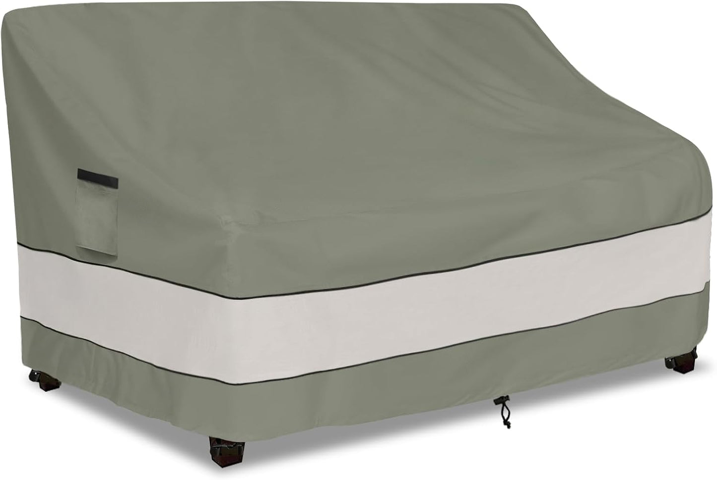 Funda sofá patio 2 plazas impermeable 58x32.5x31pulg