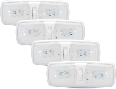 Lámpara techo caravana 12v LED luz cálida interruptor 3 vías