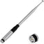 Antena CB 27 MHz telescópica con conector BNC macho