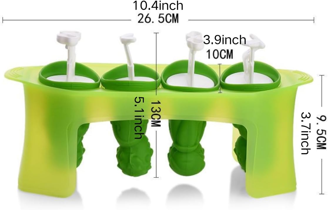 Moldes silicona paletas helado niños reutilizables sin BPA