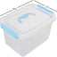 Contenedor 6qt plástico con tapa 4 pzas