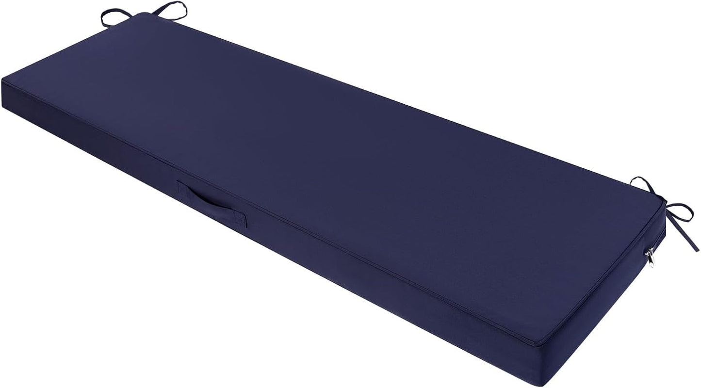 Cojines banco exterior 54x16" impermeable funda extraible
