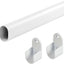 Barra ovalada para colgar ropa ajustable 18-52" resistente