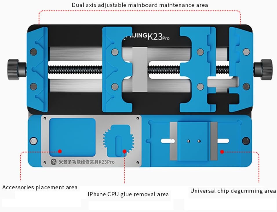 Soporte PCB doble eje para reparación de teléfonos