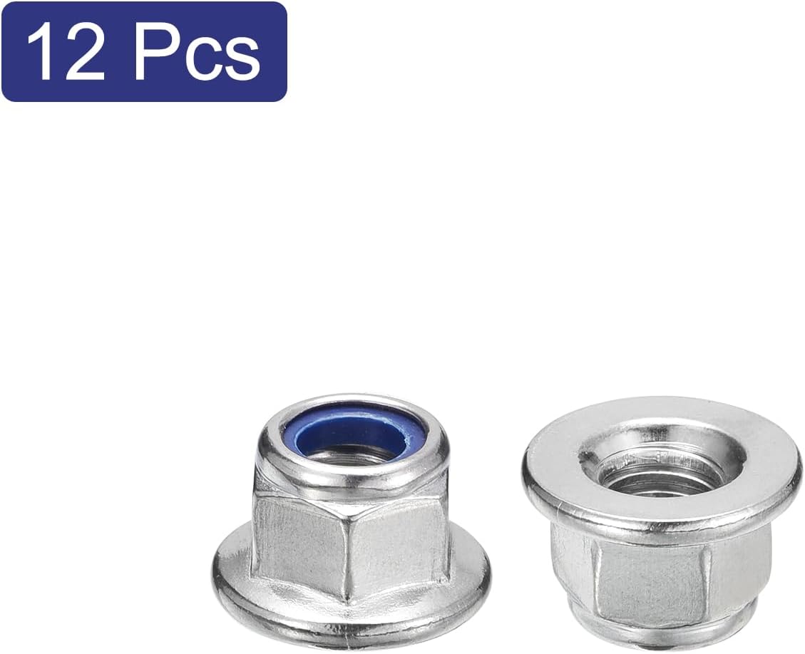 Tuercas bloqueo M10x1.0 acero inox 304 12 pzas