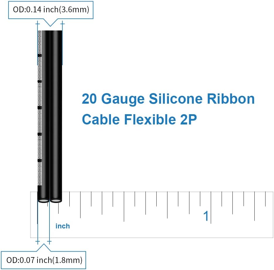 Cable silicona 20awg 50pies alambre cobre estañado trenzado negro