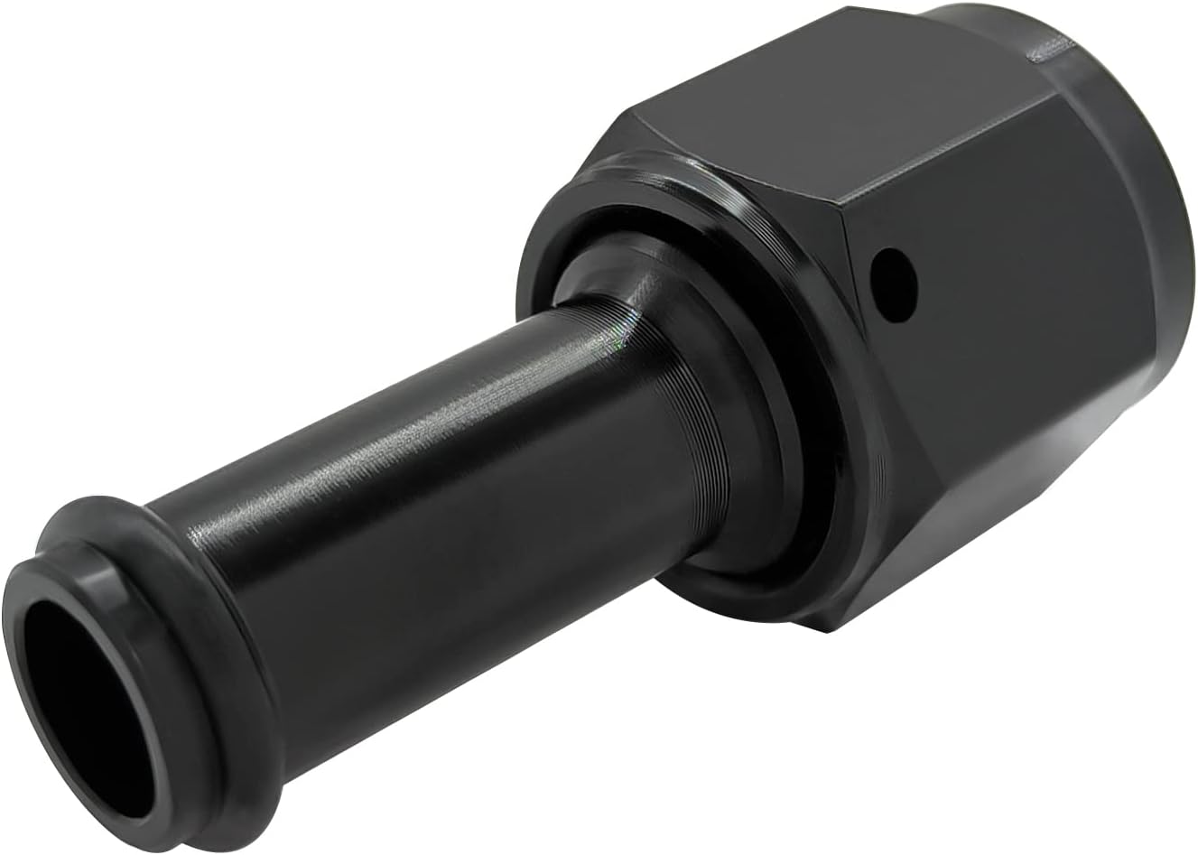 Adaptador hembra 3/8 od aluminio push lock negro 2unids