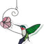 Ornamento colibrí vidrio colgante decoración hogar jardín