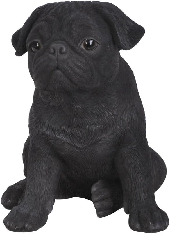 Estatua cachorro pug decorativa