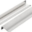 30 Tiradores gabinete plateado 7.8" 6-1/4"