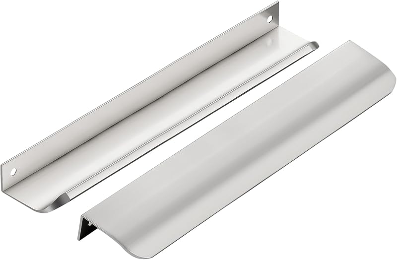 30 Tiradores gabinete plateado 7.8" 6-1/4"