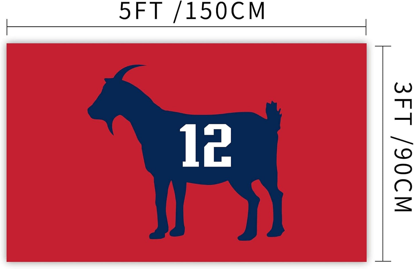 Bandera cabra Tom Brady 3x5ft dormitorio universitario
