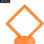 20 Vitrinas Flotantes 3D 2.76x2.76" Caja Joyas Naranja
