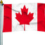 Bandera Canadá 3x5ft poliéster anti UV interiores exteriores
