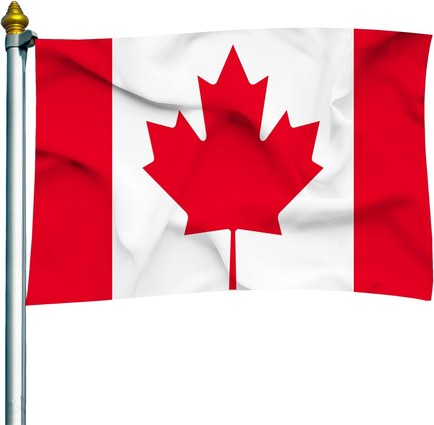Bandera Canadá 3x5ft poliéster anti UV interiores exteriores