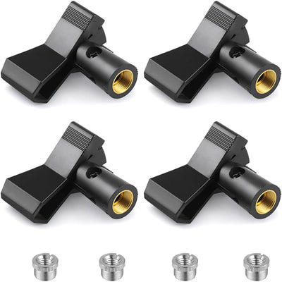 Soporte universal clip para micrófono 4 pzas