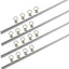 Riel en L aluminio 4ft 4 Pzas anillo acero inox sistema