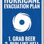 Plan evacuación huracán aluminio 24pulg interior/exterior