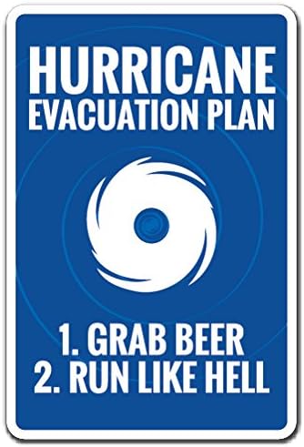 Plan evacuación huracán aluminio 24pulg interior/exterior