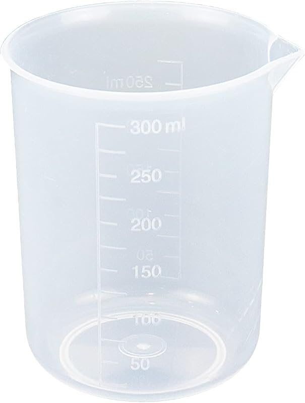Vaso graduado plástico PP transparente 8.5-10.1oz
