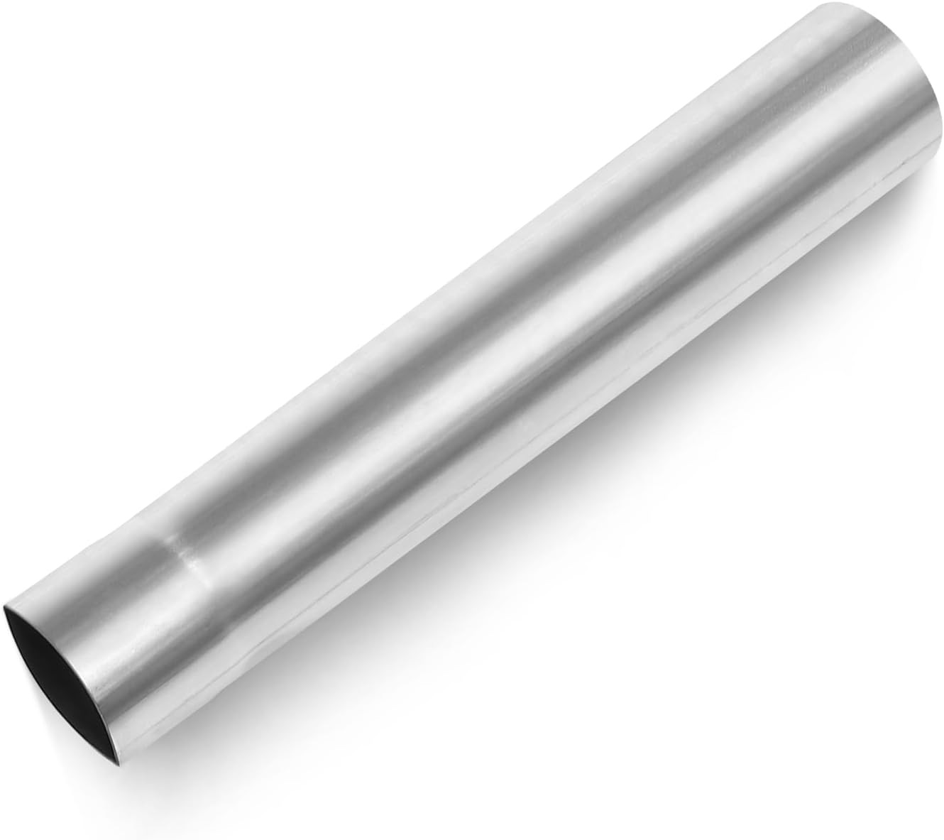 Tubo escape recto 2.5pulg acero inox 18pulg