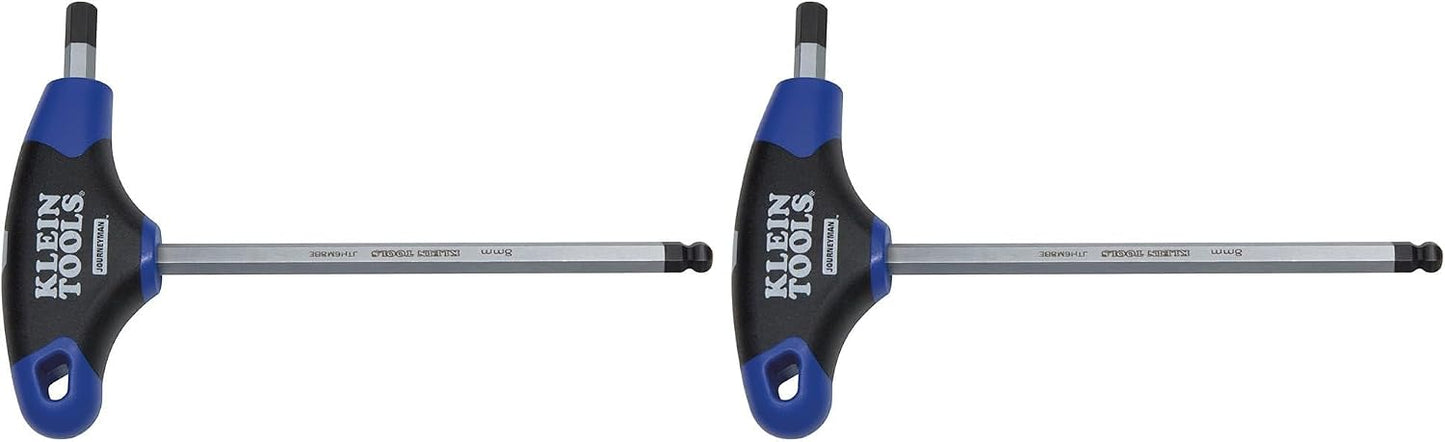 Llave hexagonal bola 2.5mm mango T 6pulg set 2