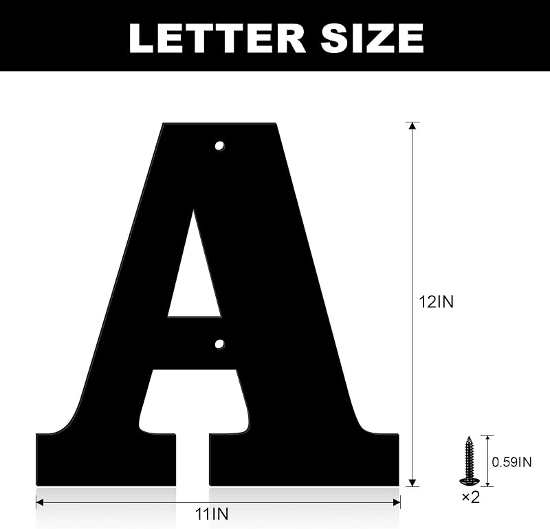 Números y letras de metal para letreros exteriores