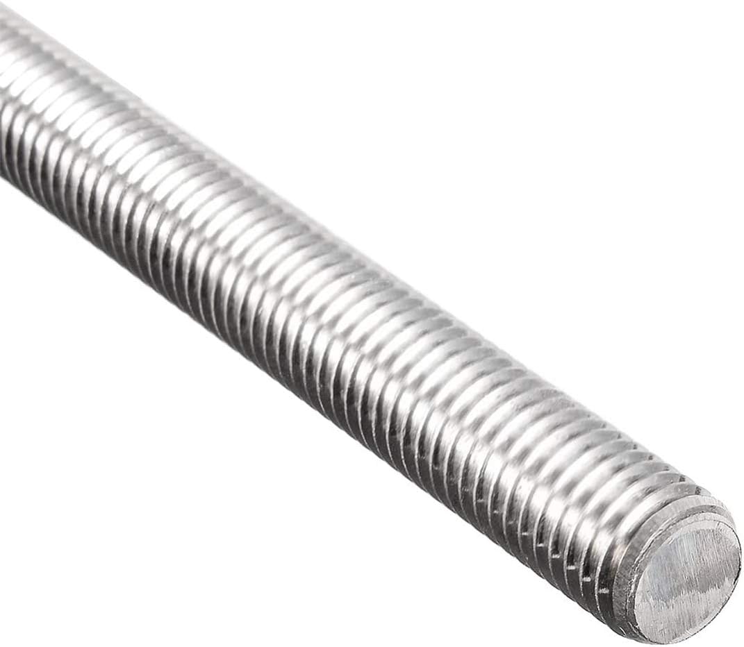 2 Varillas Roscadas M12 x 9.843pulg Acero Inox