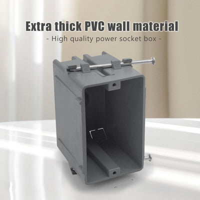 Caja eléctrica pared 18pulg cubicas PVC ETL gris paq 3