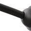 Barra ducha curva ajustable 54x72" soporte fijo negro mate