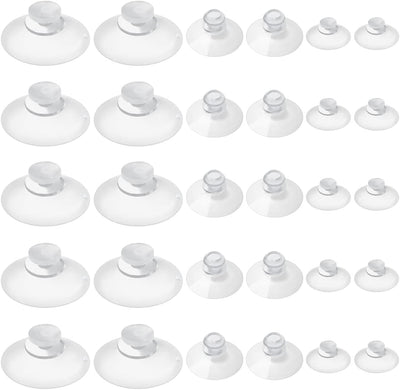30 Ventosas Transparentes para Vidrio Hogar