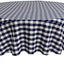 Mantel cuadros azul marino 90pulg para mesas redondas