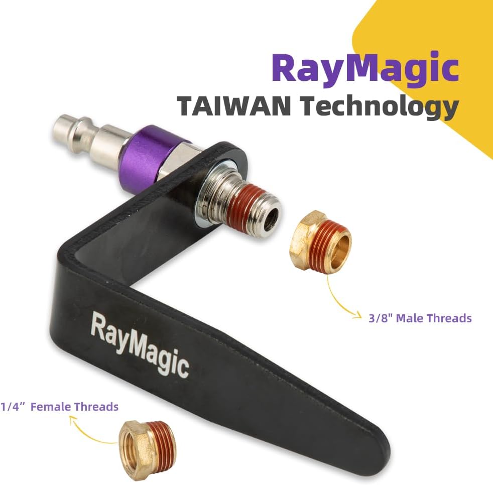 Gancho giratorio acero 1/4pulg ajustable 2pzas morado