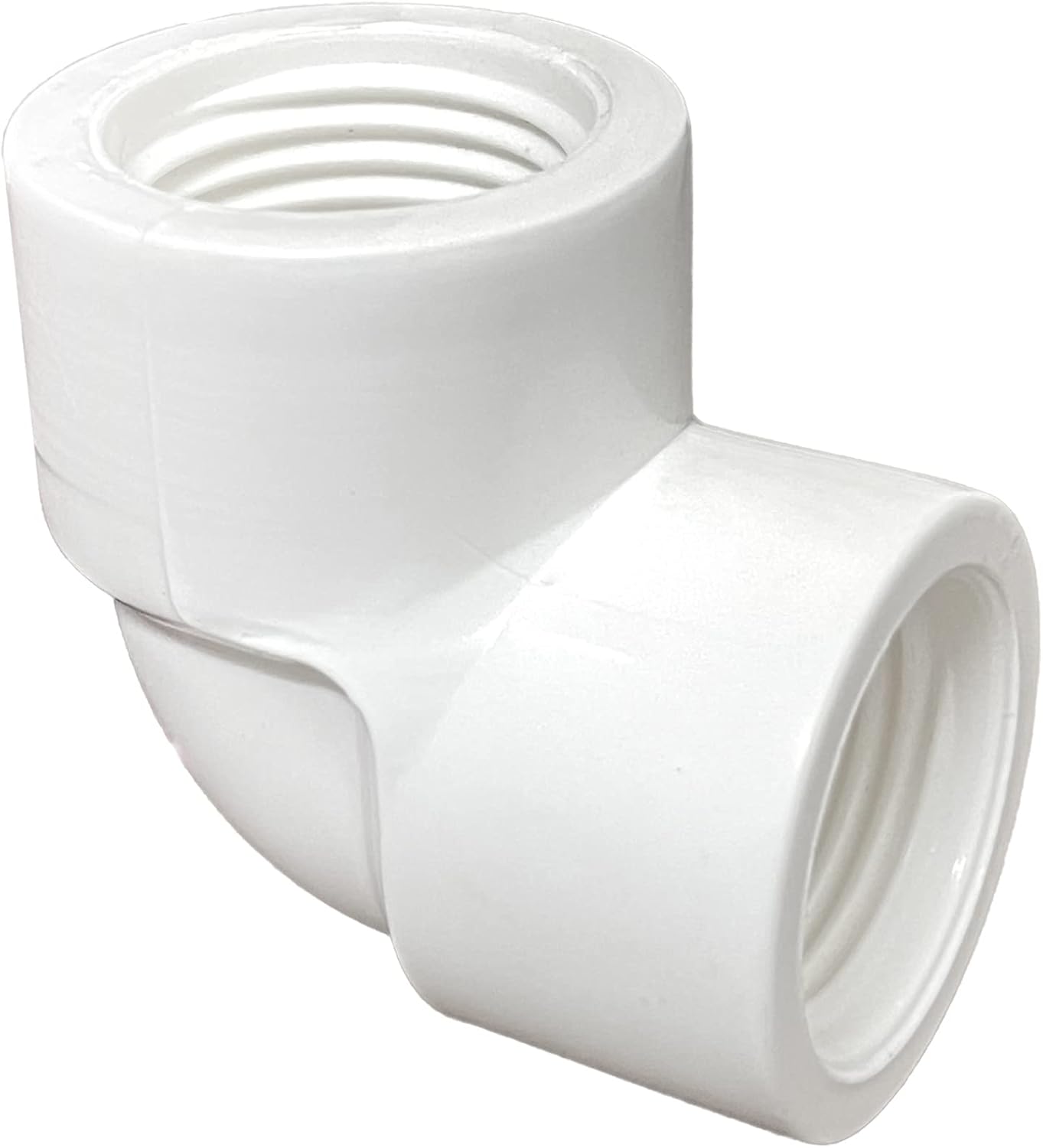 Acoplamiento codo PVC 1pulg FIPT a FIPT adaptador hembra