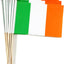 12 Pzas Bandera Irlandesa con poste madera lanza