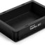 Contenedor apilable plástico resistente 12x8x3" 0.5gal negro
