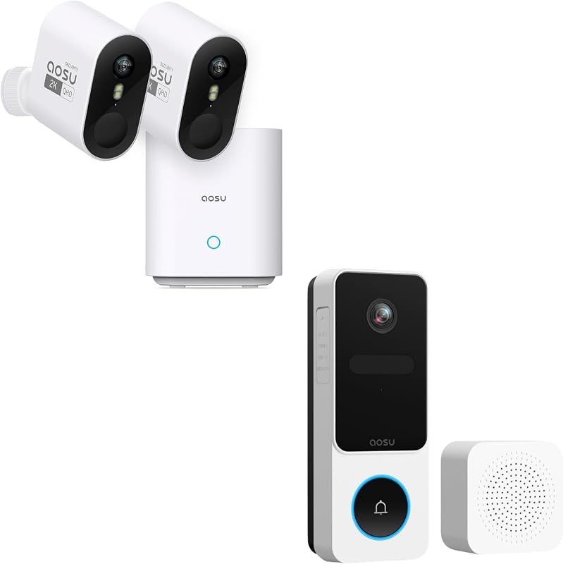 Kit 2 cámaras WirelessCam Pro 2K cámara timbre