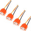 4 Unids Arnés H4 HB2 9003 Conector Cerámica Faros Delanteros