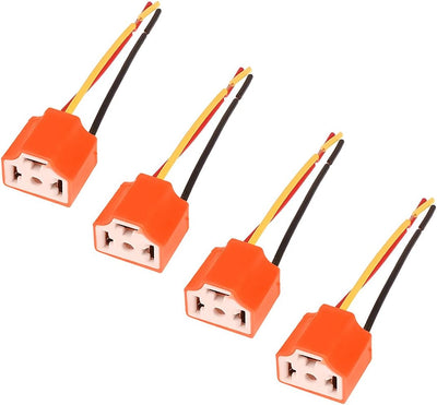 4 Unids Arnés H4 HB2 9003 Conector Cerámica Faros Delanteros