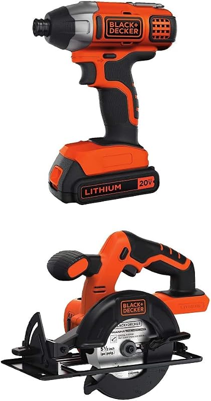 Kit destornillador impacto 20V sierra inalámbrica 5-1/2pulg