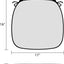 4 Cojines Silla Exterior 17x16" Resistentes Agua Forma U