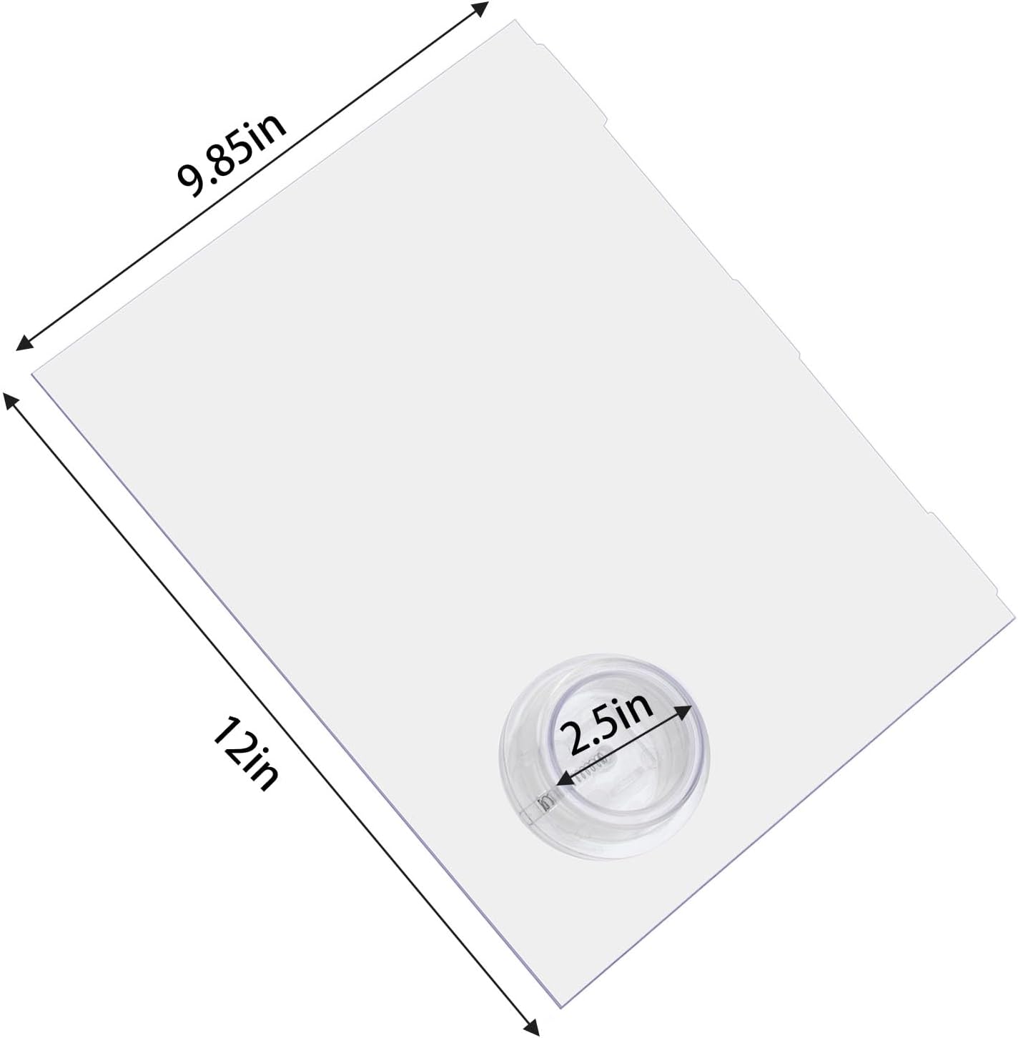 Panel deslizante puerta RV 12x9.75 con perilla