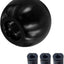 Pomo palanca cambios bola aluminio adaptadores M8 M10 M12 negro