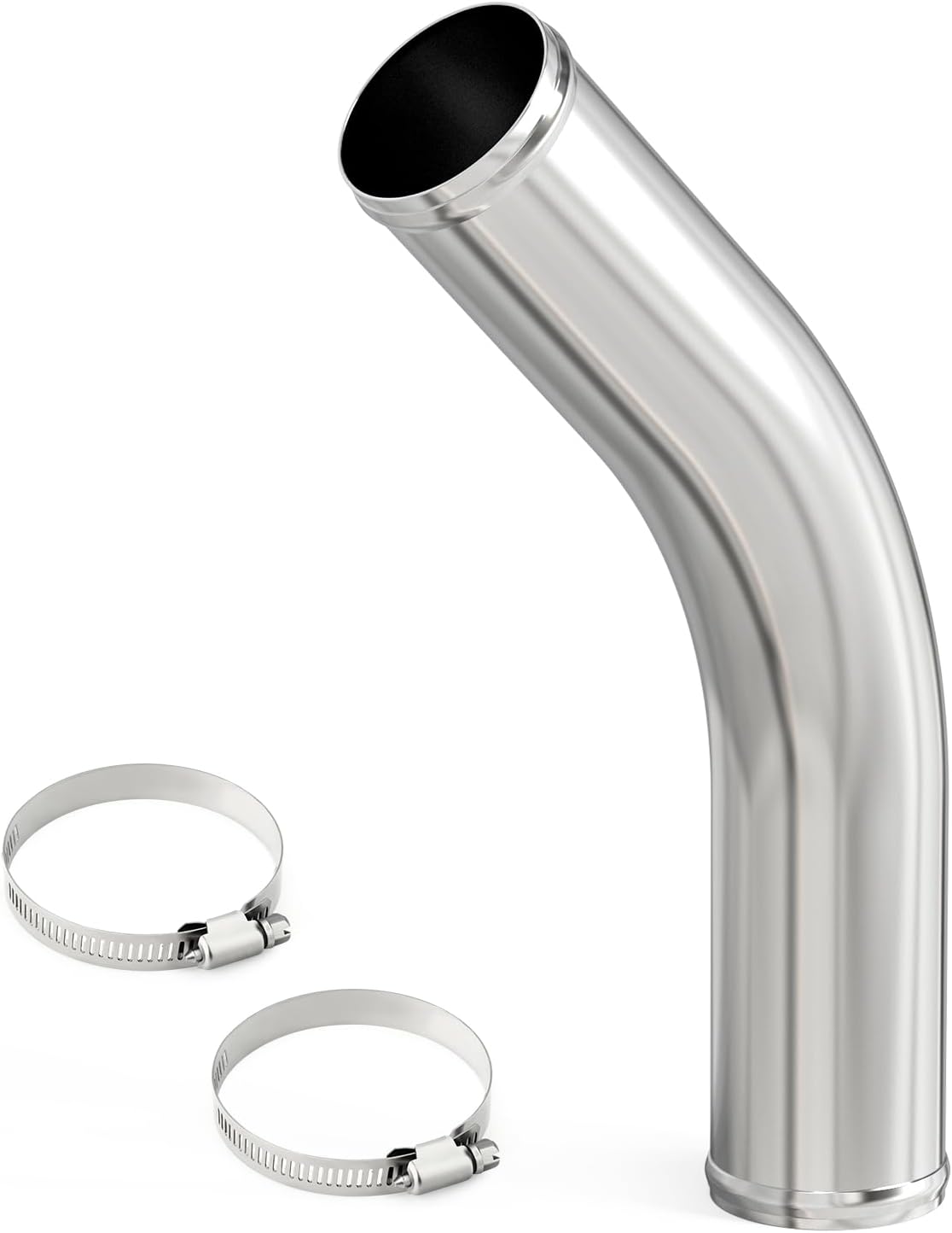 Tubo aluminio codo 45 grados admisión aire 1.5"OD 12"